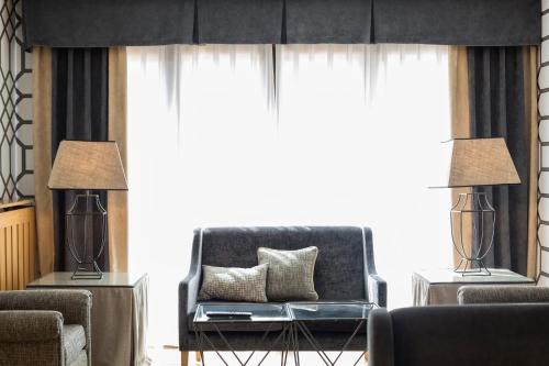 Гостиная зона в Hotel La Casona de Llerices
