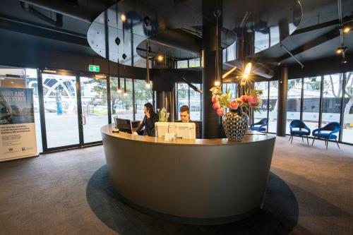 墨爾本海濱公寓式酒店大廳或接待區
