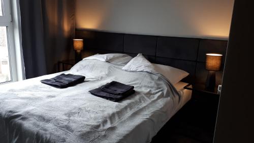 Postel nebo postele na pokoji v ubytování Apartament Stara Gazownia
