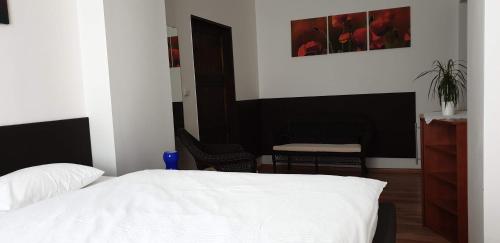 Postel nebo postele na pokoji v ubytování Apartmá na Hané