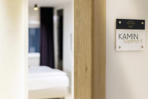 Apartments Nennerhofにあるベッド