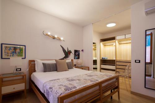 Katil atau katil-katil dalam bilik di Appartamento Principe