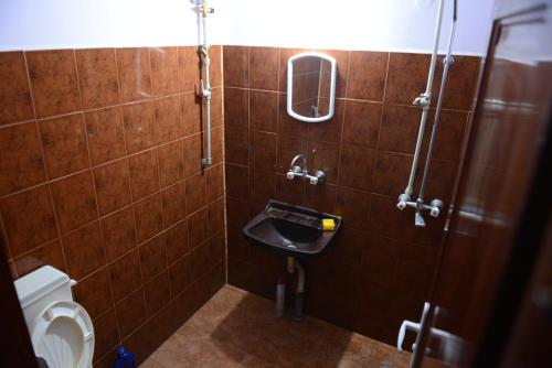 Koupelna v ubytování Delieva House