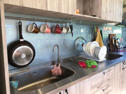 Una cocina o cocineta en Futian B&B