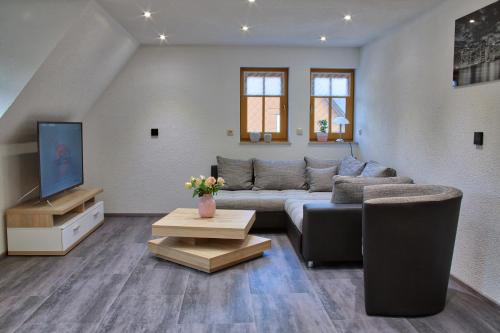 Гостиная зона в Ferienhaus Fam. Herklotz