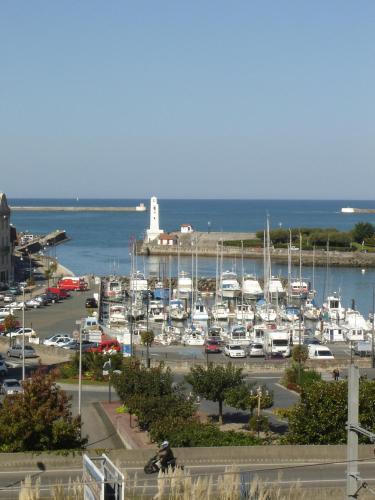 a marina with boats parked in a parking lot at ibis Ciboure Saint-Jean-de-Luz in Ciboure