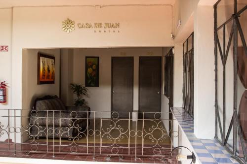 a view from the balcony of a building at Casa de Juan Hostal in Xalapa