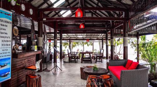 Posezení v ubytování Am Samui Resort Taling Ngam