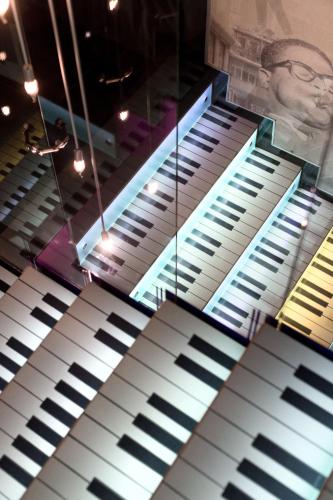 an image of an organ in a room at Modern Art Hotel in Lviv