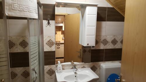 Koupelna v ubytování Apartman Marica