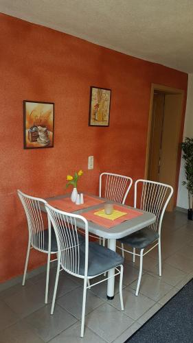 Χώρος καθιστικού στο Ferienwohnung Tetzlaff