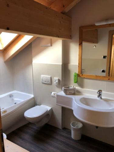 Koupelna v ubytování Hotel Somont
