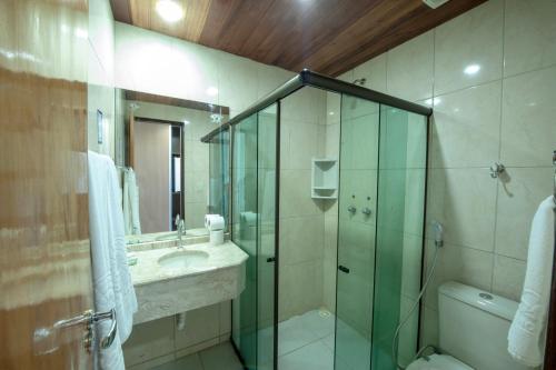 Ванная комната в Estação do Sol Praia Hotel