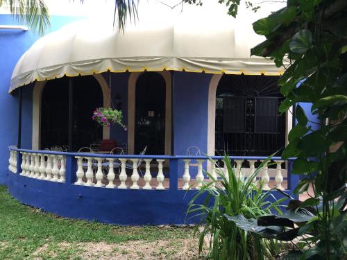 Zahrada ubytování Hacienda San Pedro Nohpat