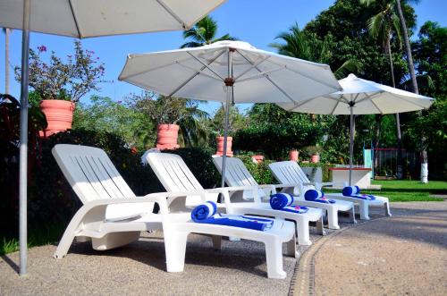 Zahrada ubytování Coral Ixtapa