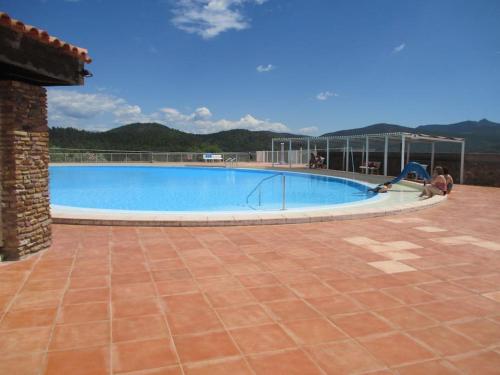 a large swimming pool on top of a house at Bastidon "Capitou" in Fréjus