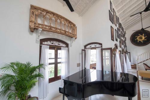 aoyer with a black staircase and windows at Prince of Galle (inside the Fort) in Galle