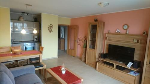 Televisyen dan/atau pusat hiburan di Appartementanlage Urlaubsträume