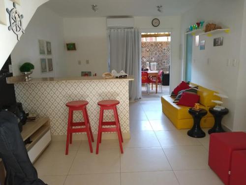 Kuchyň nebo kuchyňský kout v ubytování Condomínio Summer House, Itacimirim