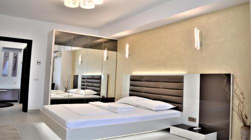 Voodi või voodid majutusasutuse Apartament Sofia in Vila Sophia 1 toas