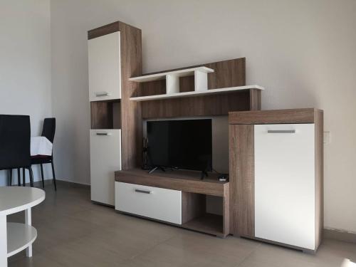 Kuchyň nebo kuchyňský kout v ubytování Sun Apartments