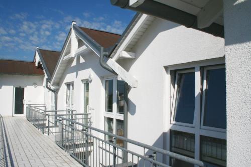 Ein Balkon oder eine Terrasse in der Unterkunft Haus Mecklenburg