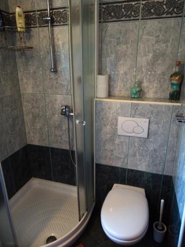 Koupelna v ubytování Apartments Zorč