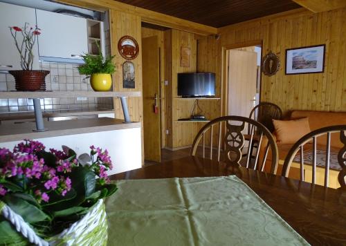 TV a/nebo společenská místnost v ubytování Apartments Zorč