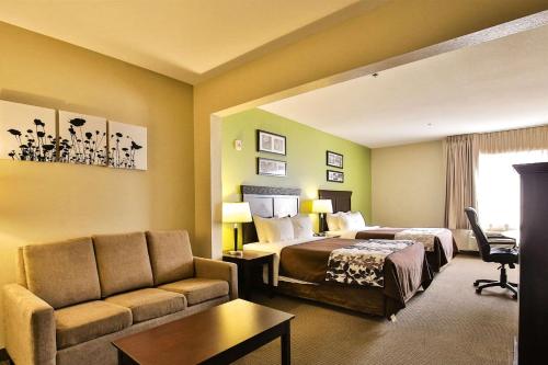 Posezení v ubytování Sleep Inn & Suites University