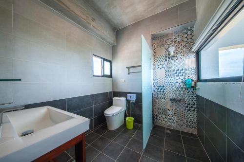 Koupelna v ubytování Mahalo B&B II
