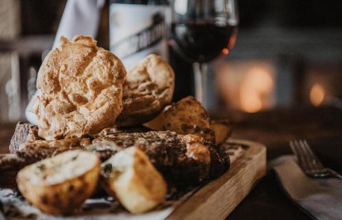 Food at or somewhere near the hotel 