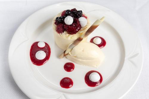 Food at or somewhere near the hotel 