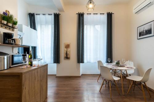 Kuchyňa alebo kuchynka v ubytovaní Pula city center apartments