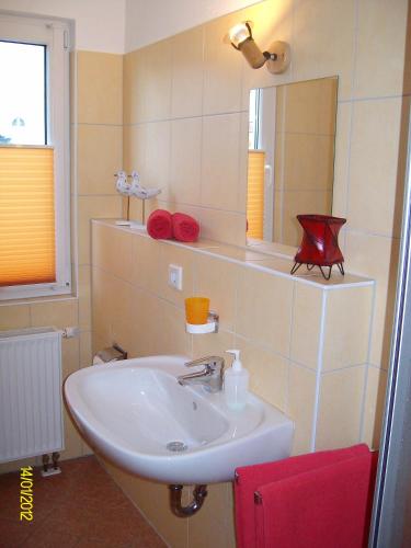 Koupelna v ubytování Hotel am Weinbergschloss