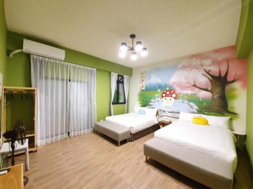 Postel nebo postele na pokoji v ubytování MOYA Homestay