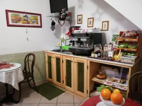 Kuchyň nebo kuchyňský kout v ubytování Anticarua B&B