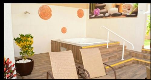 Posezení v ubytování Encontro das Aguas