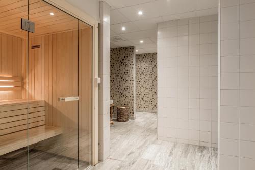 Koupelna v ubytování Blommenhof Hotel