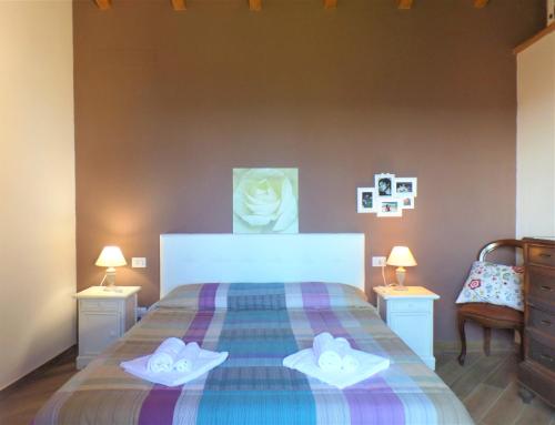 Кровать или кровати в номере La Briciola