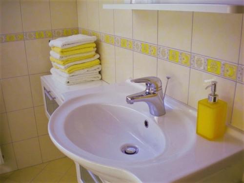 Koupelna v ubytování APARTMA PR TAVČARJU