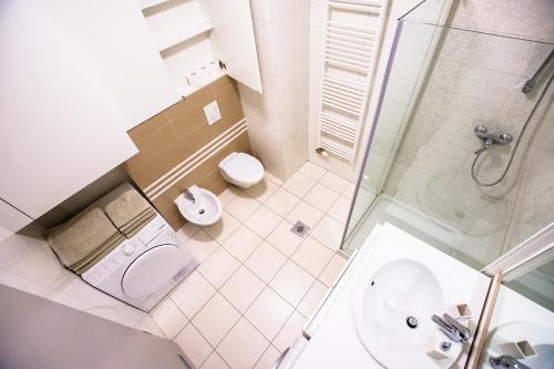 Ванна кімната в Apartments Plan Kranjska Gora
