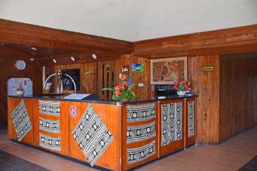 The lobby or reception area at Grand Melanesian Hotel