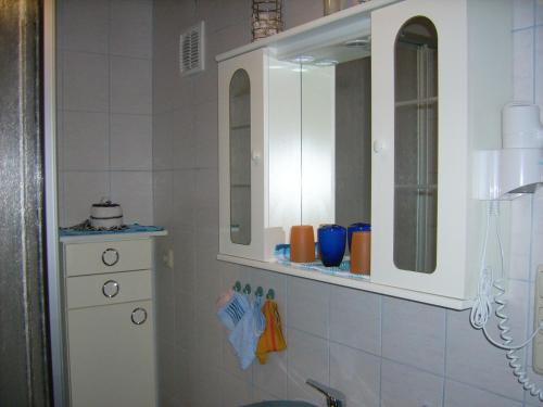 Koupelna v ubytování Ferienwohnung Heidelsteinblick