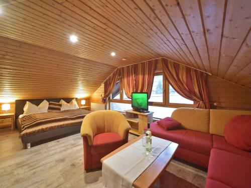 Postel nebo postele na pokoji v ubytování Fischerhof Appartements