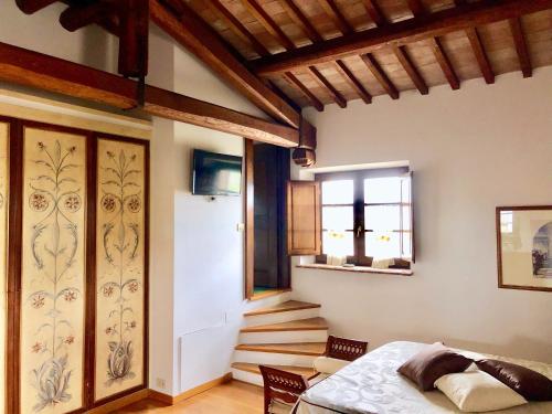 Cama o camas de una habitación en Agriturismo Podere Pescara