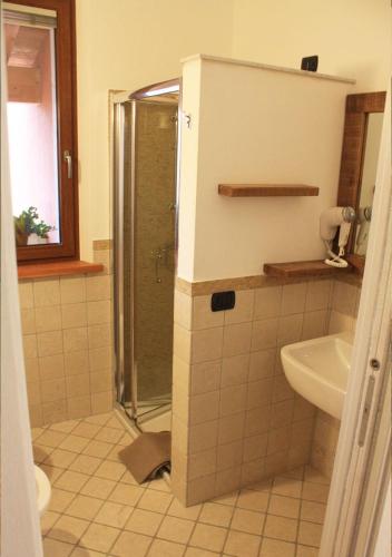 Koupelna v ubytování B&B Casa Zuane