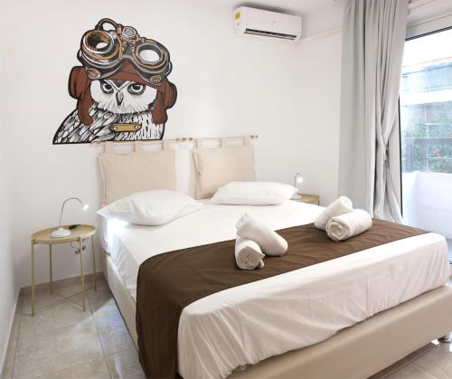 Krevet ili kreveti u jedinici u okviru objekta SilkFab Apartments