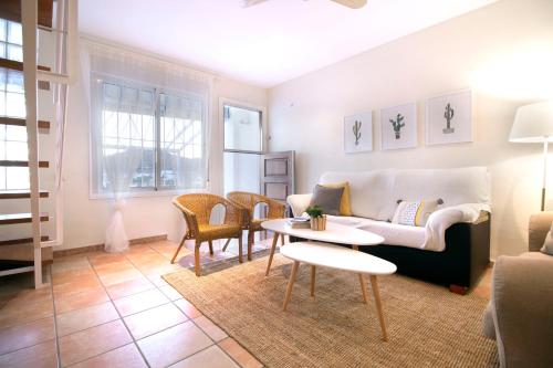 Χώρος καθιστικού στο Apartamento El Cabo l