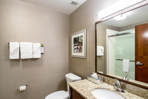 A bathroom at MainStay Suites Madison - Monona