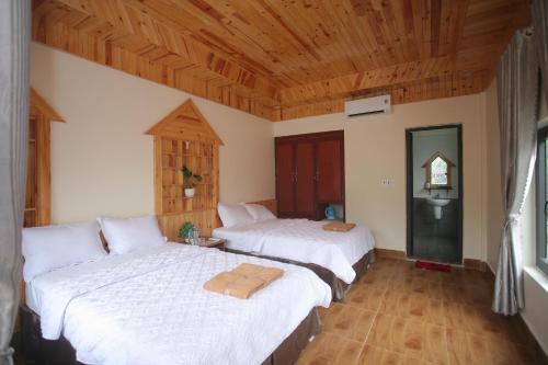 Ένα ή περισσότερα κρεβάτια σε δωμάτιο στο Restful River Bungalow